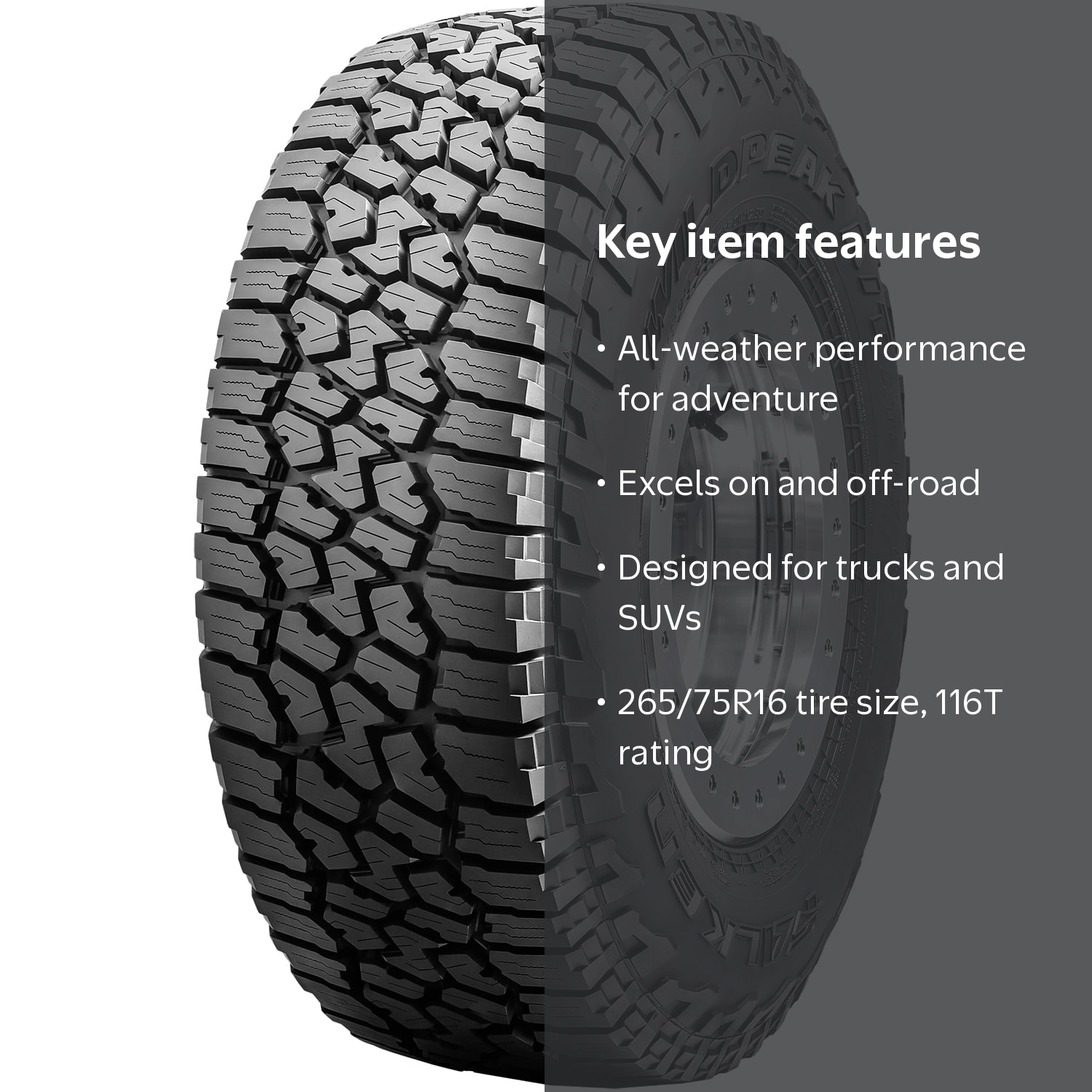 Falken Wildpeak A/T3W, Adventure-Ready All Weather 265/75R16 116T Falken Wildpeak A/T3W, Adventure-Ready All Weather 265/75R16 116T