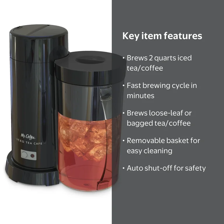 Mr. Coffee Electric Iced Tea & Coffee Maker, Fresh Cold Brew
