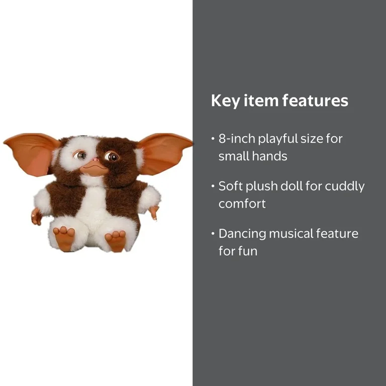 NECA, GREMLINS Movie Gizmo Mogwai Dancing Musical Plush 8