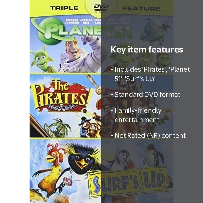 Pirates / Planet 51 / Surf's Up (DVD) - Walmart.com