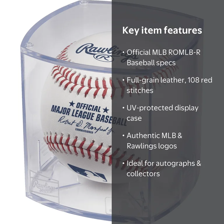 Rawlings, Official Major League Baseball, ROMLB-R, Display Case