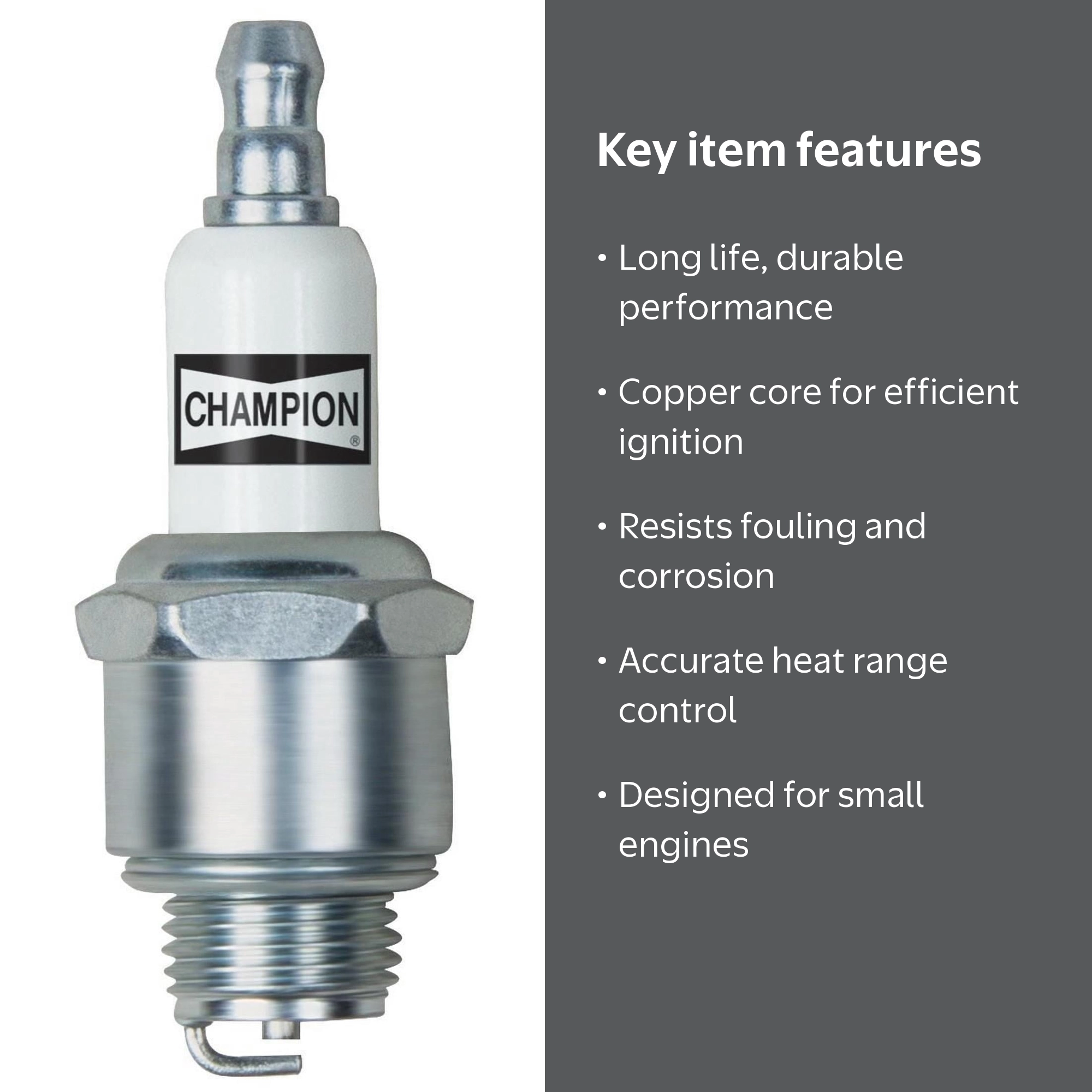 Champion, Spark Plug, 868-1, Copper Plus Small Engine - Walmart.com