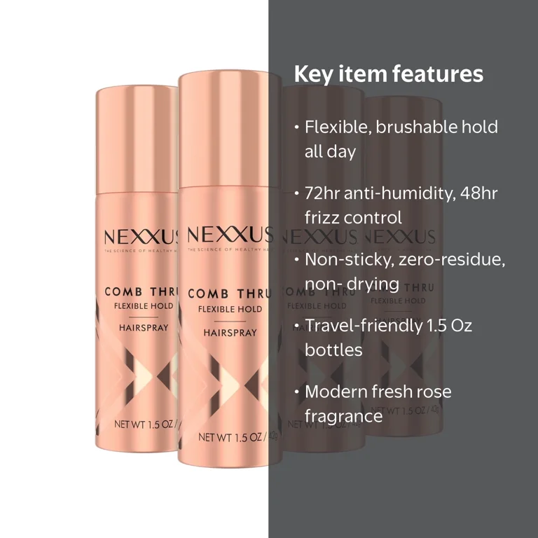 Nexxus Travel Hairspray, Flexible Hold, Anti-Humidity Shield