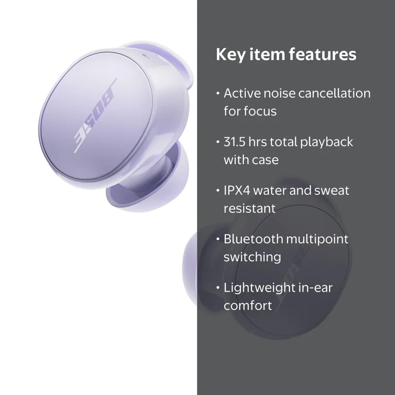 Bose QuietComfort Earbuds, Wireless Noise Cancelling Bluetooth