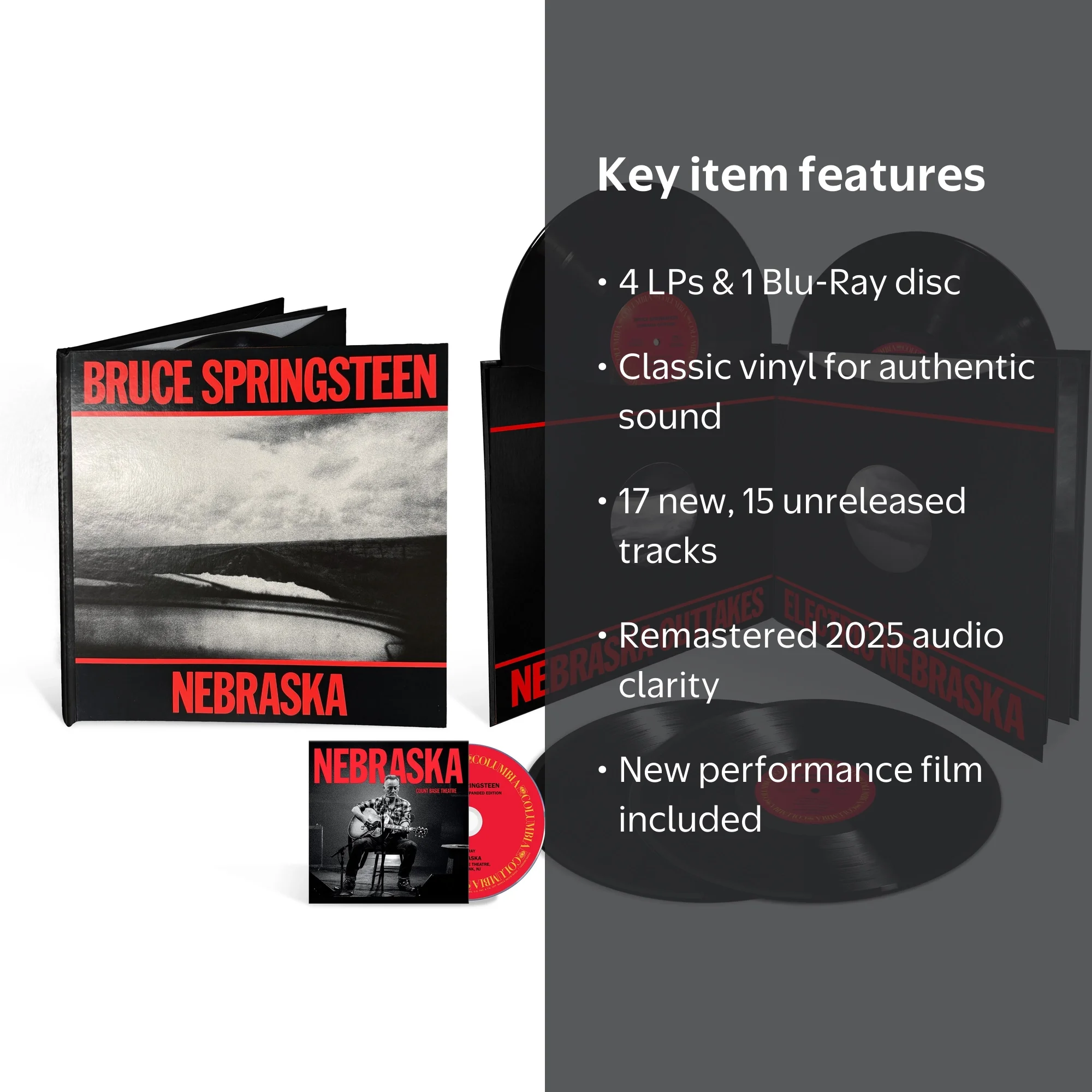 Sony Music, Vinyl, Nebraska 4-LP + Blu-ray Box Set, Remastered