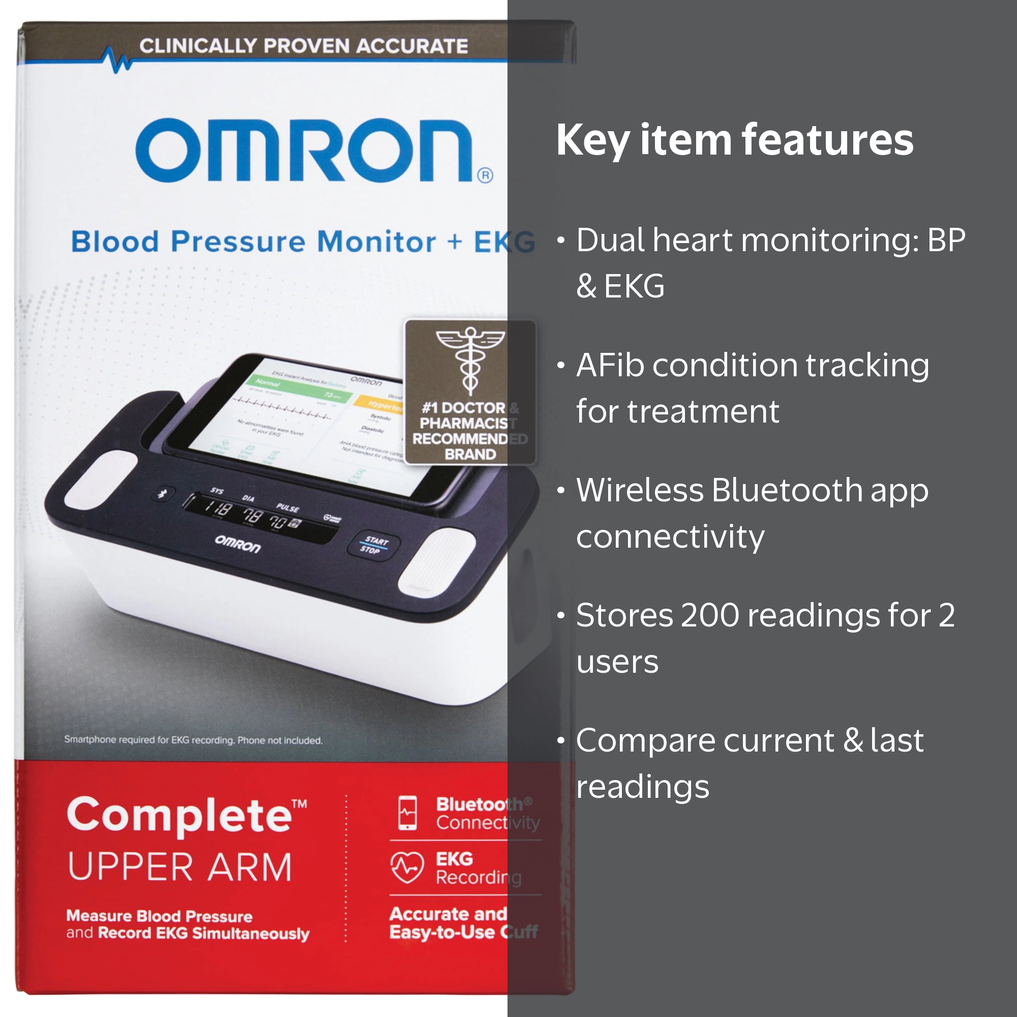 Omron Complete Wireless Upper Arm Blood Pressure Monitor and