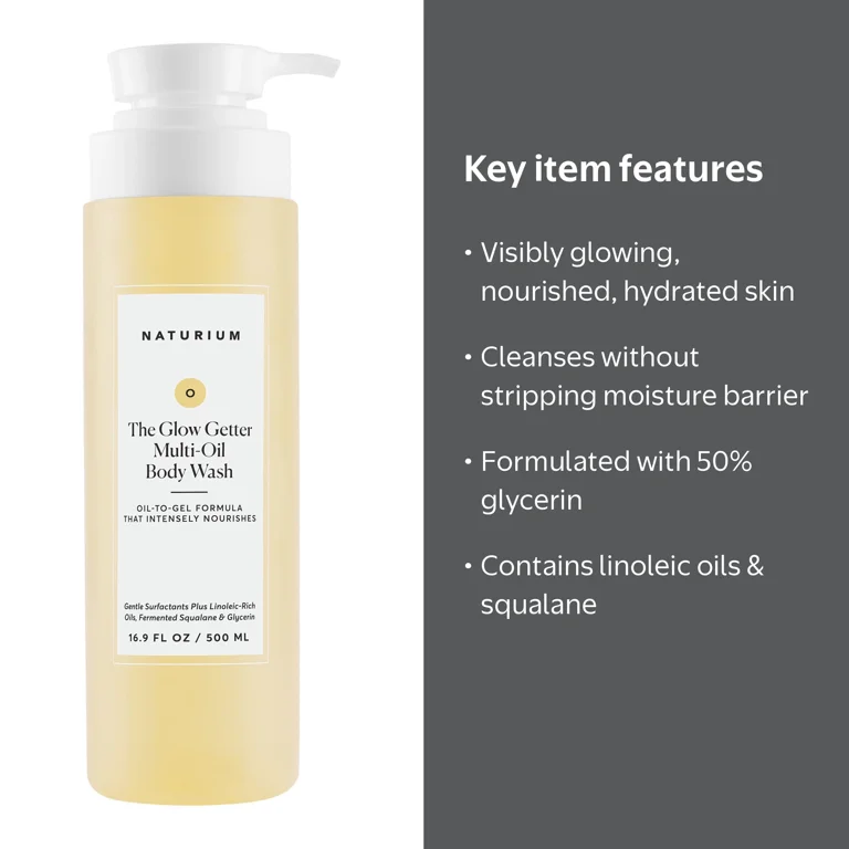 Naturium, The Glow Getter Multi-Oil Hydrating Body Wash, 16.9 fl Naturium, The Glow Getter Multi-Oil Hydrating Body Wash, 16.9 fl