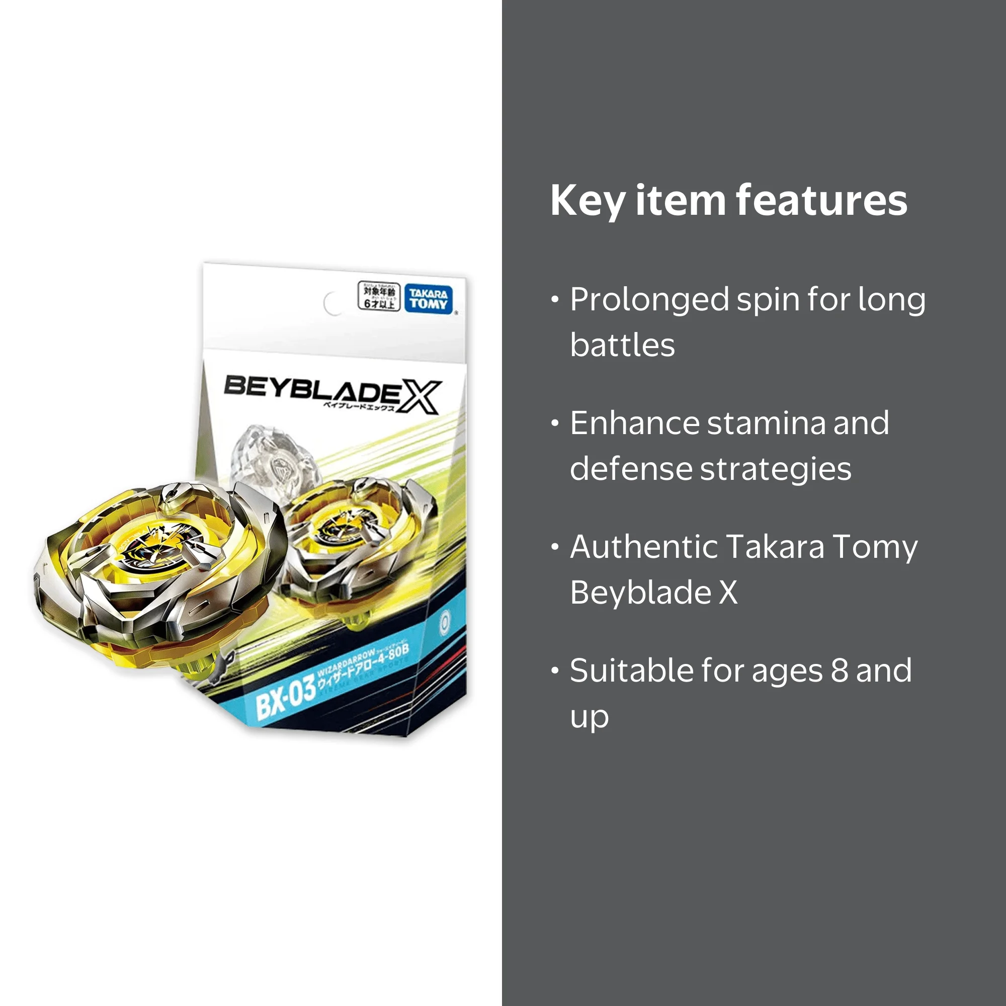 Takara Tomy, Beyblade, BX-03 Wizard Arrow, Multicolor - Walmart.com