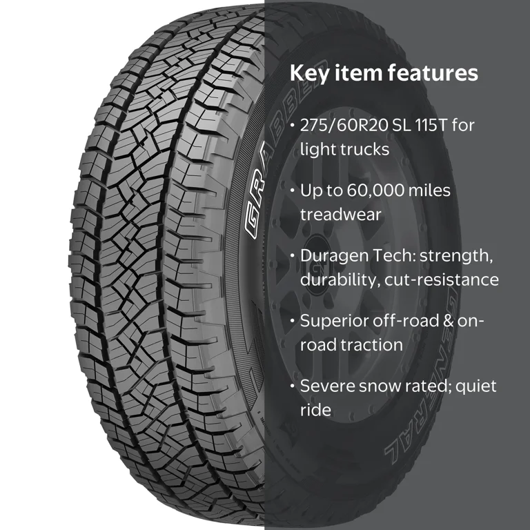 General Grabber APT All Terrain 275/60R20 115T Light Truck Tire