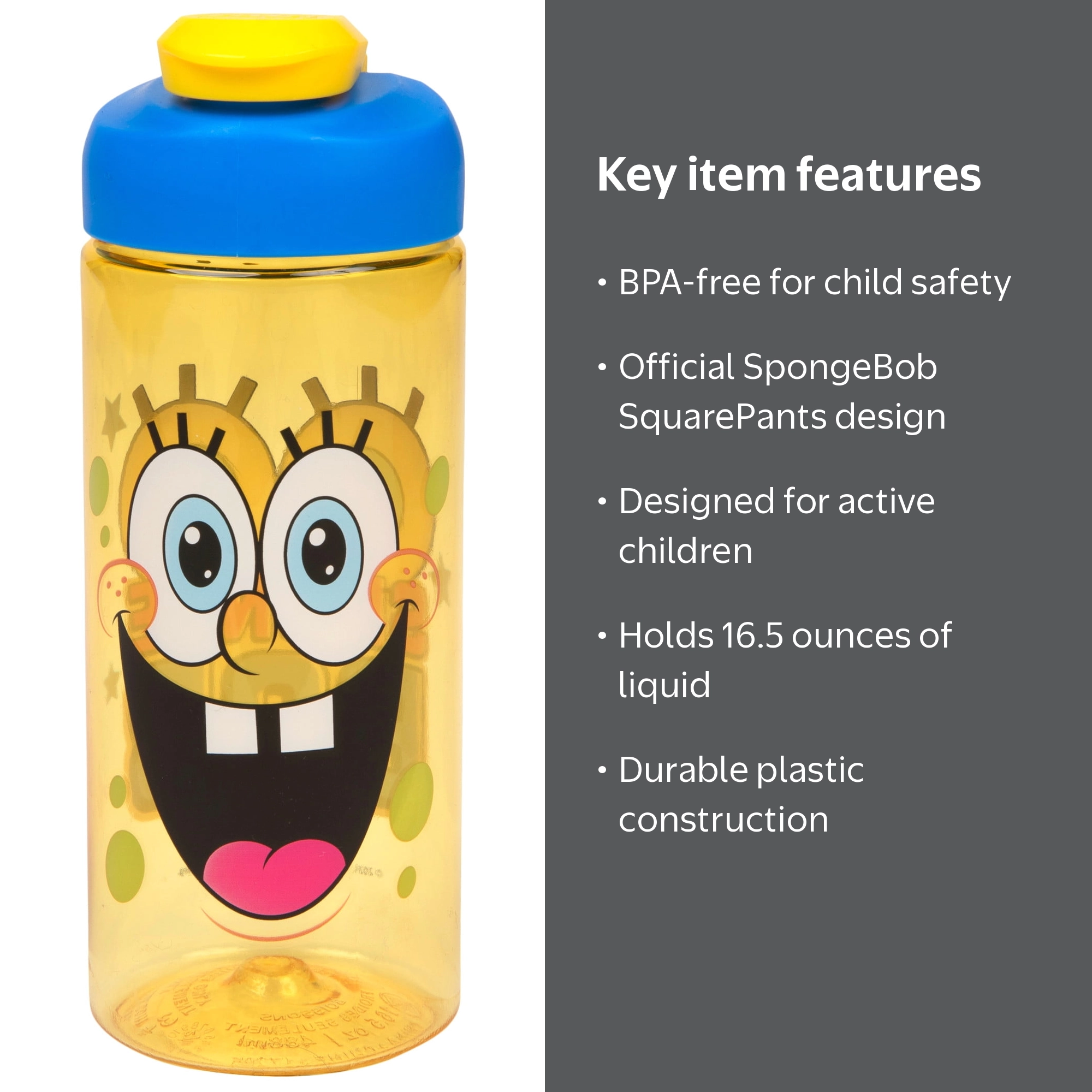 Zak Designs SpongeBob SquarePants 16.5oz Kids Sullivan Sports