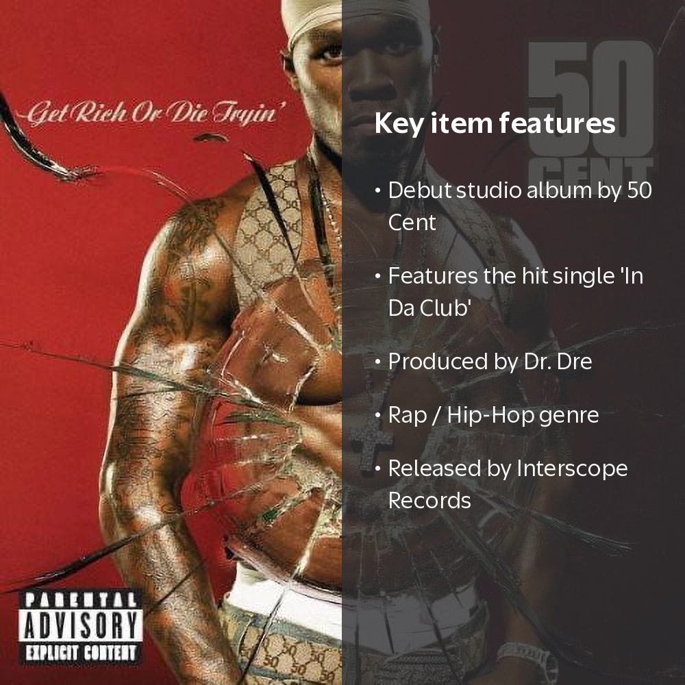 Get Rich or Die Tryin’ 50セント　レコード k2-_6c3888b3-4906-4eda-925d-