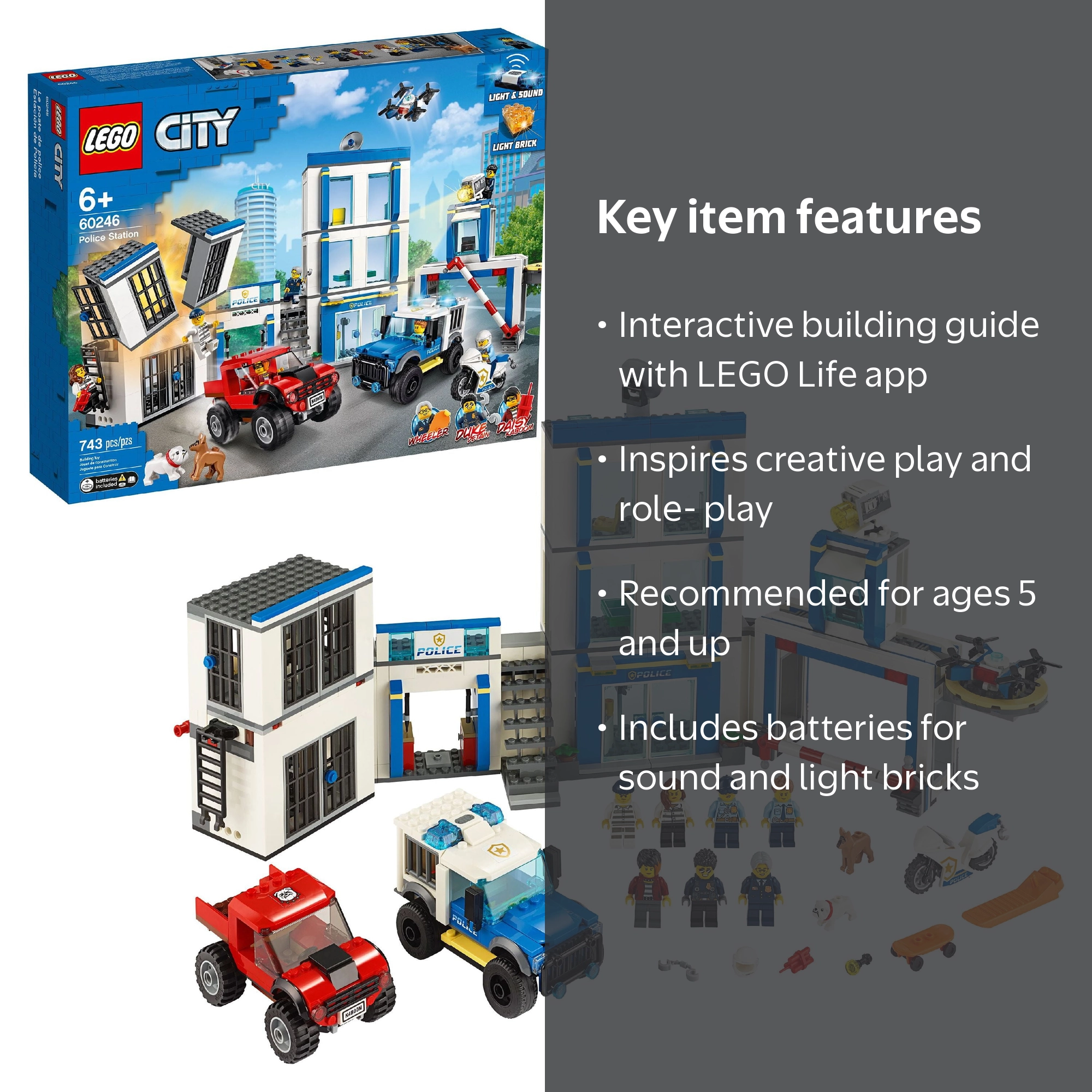 LEGO City Police Station 60246 Adventure Kit Toy Construction Set
