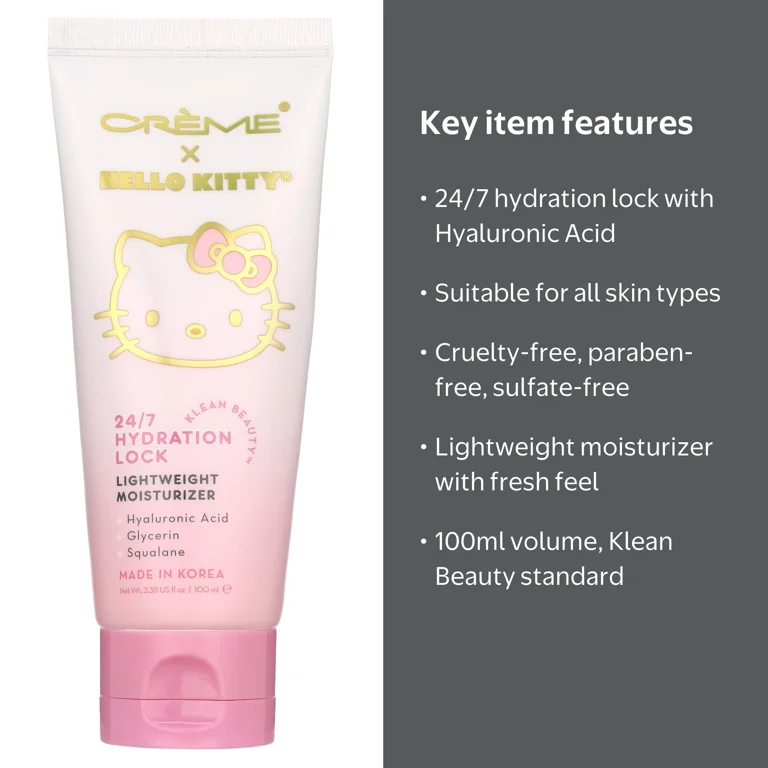 The Cr√®me Shop, Hello Kitty Moisturizer, 100ml, Hydration Lock