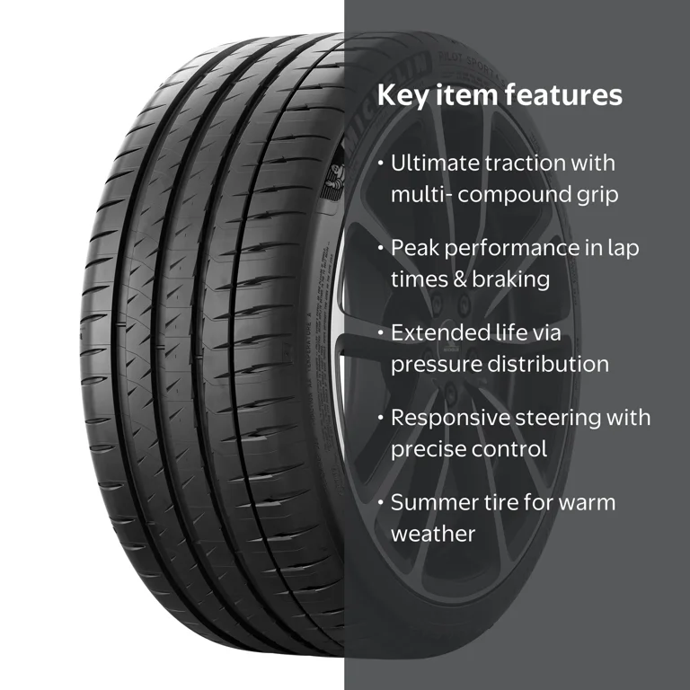 Michelin Pilot Sport 4 S Summer Tire 225/40ZR18XL 92(Y) - Walmart.com