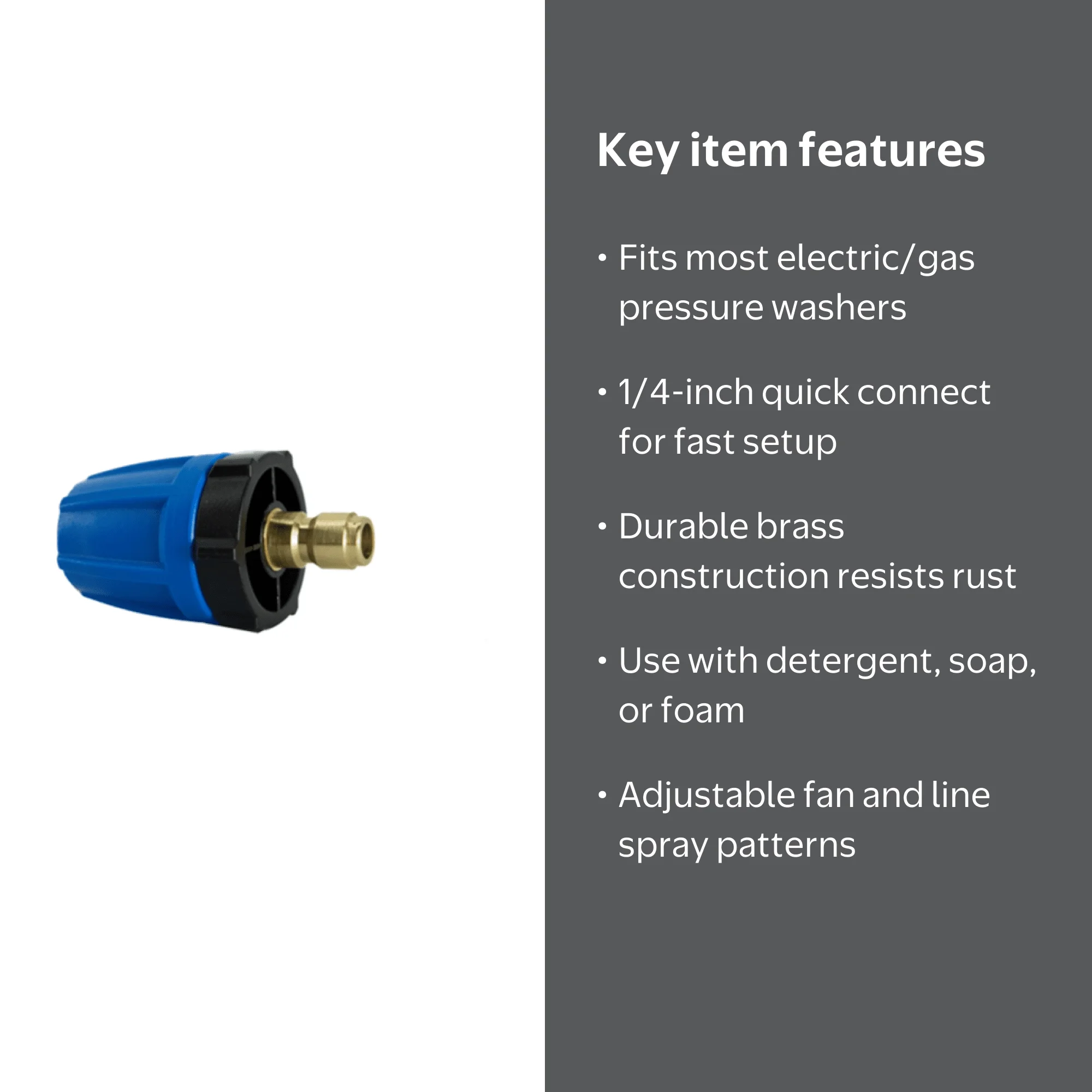 Hyper Tough Soap Blaster Nozzle, Fit Most Electric & Gas Pressure