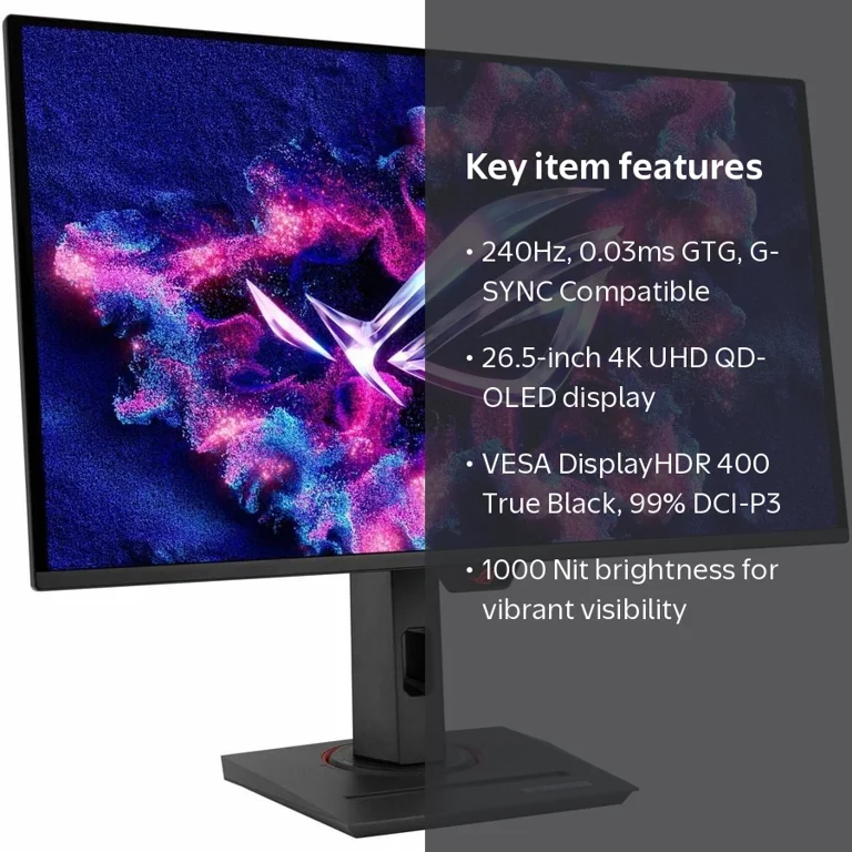 ASUS 4K 最新OLED！！ROG Strix OLED XG27UCDMG ASUS, Gaming Monitor, XG27UCDMG 26.5