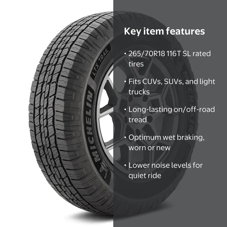 Michelin LTX Trail 265/70R18 116T All Terrain Tire for Light