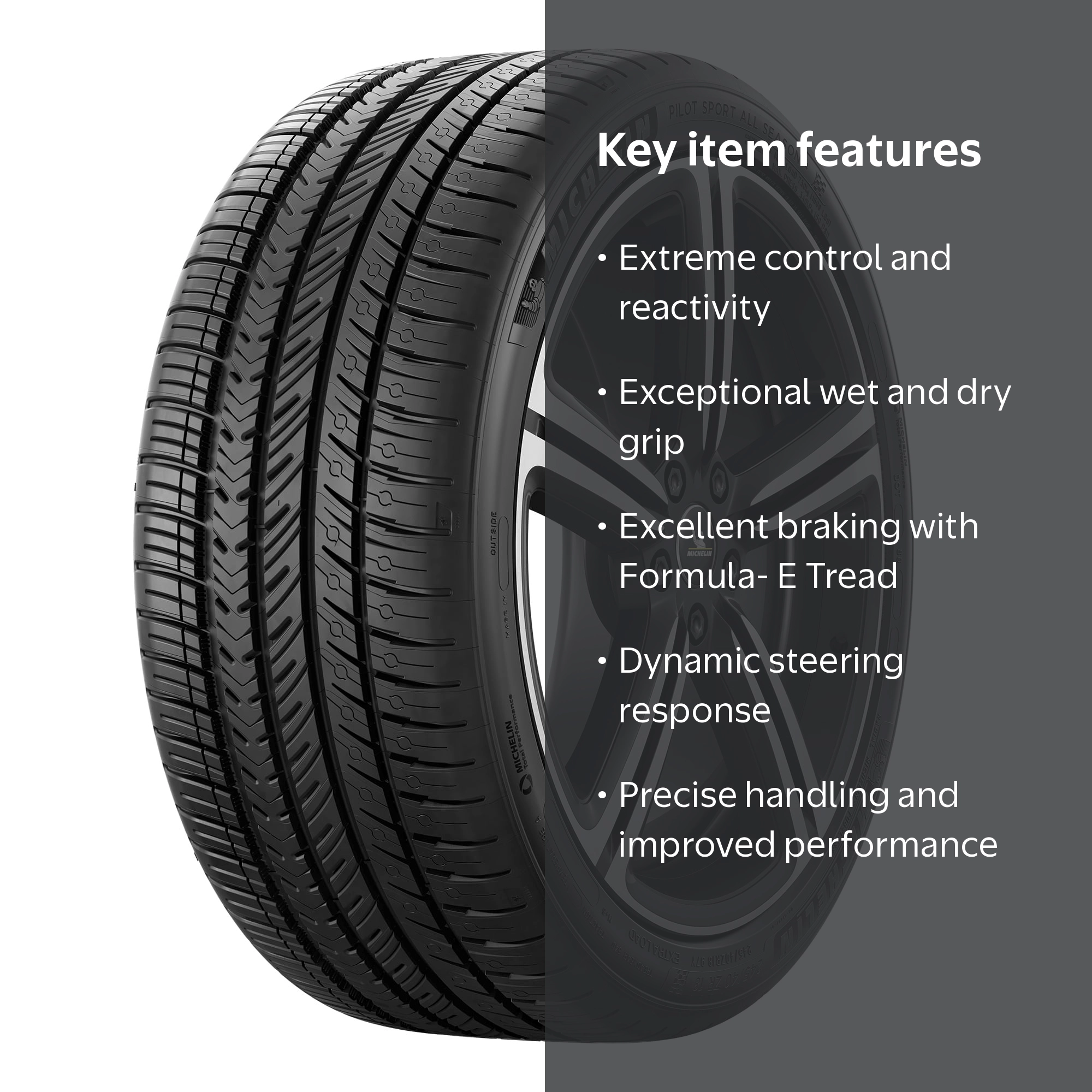 Michelin Pilot Sport All-Season 4 235/40ZR20/XL 96Y Tire - Walmart.com