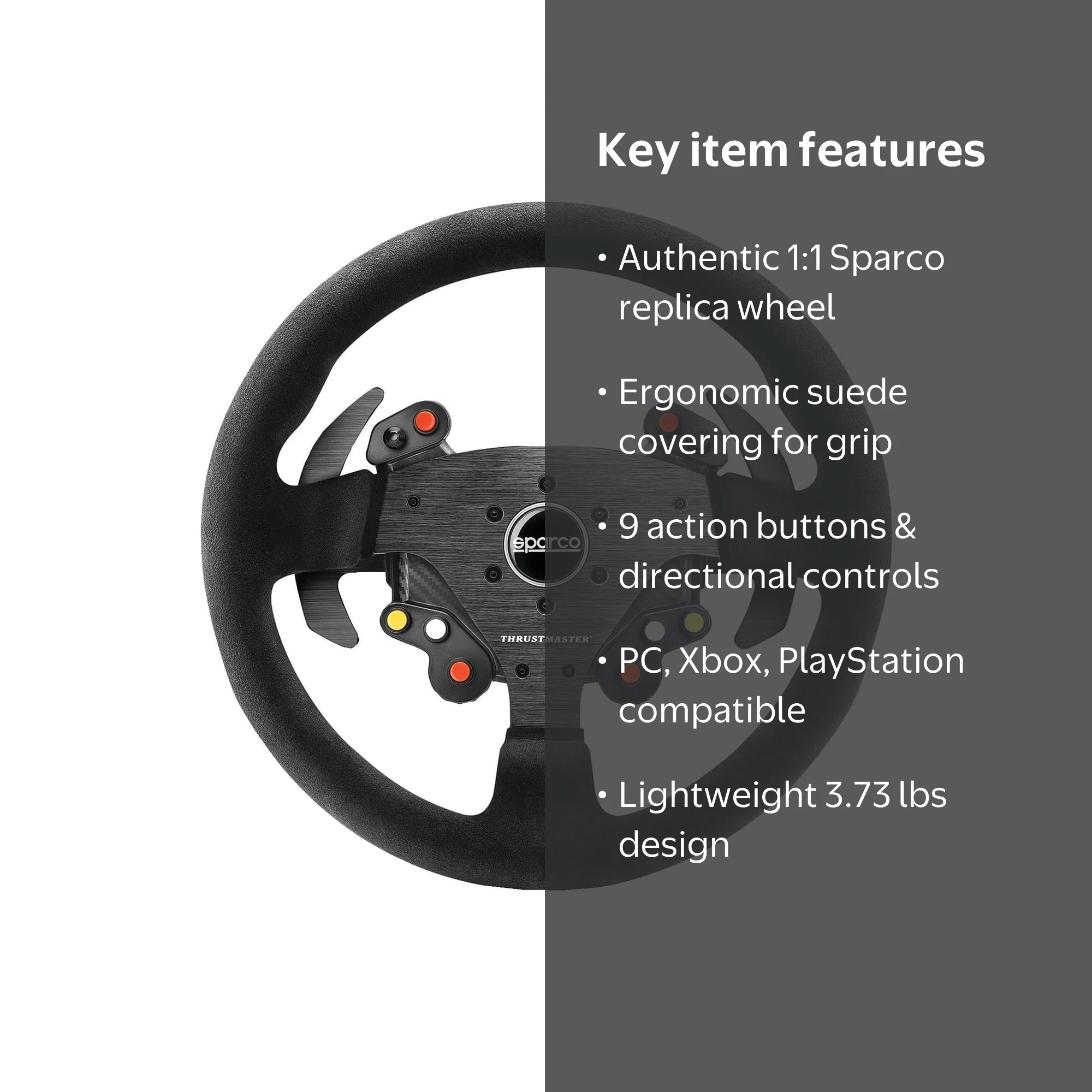 Thrustmaster 4060085 Sparco R383 MOD Add-On Rally Wheel - Walmart.com