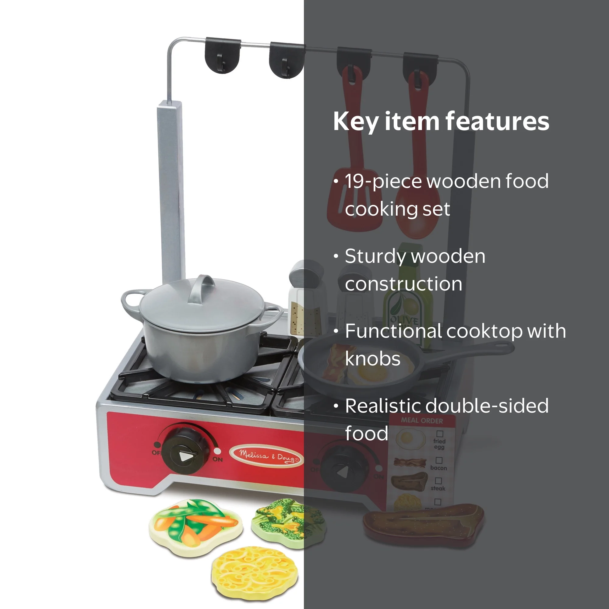 STOVE GARD SMBT×NTS オプションセット Melissa & Doug 19-Piece Deluxe Wooden Cooktop Set With Wooden Play