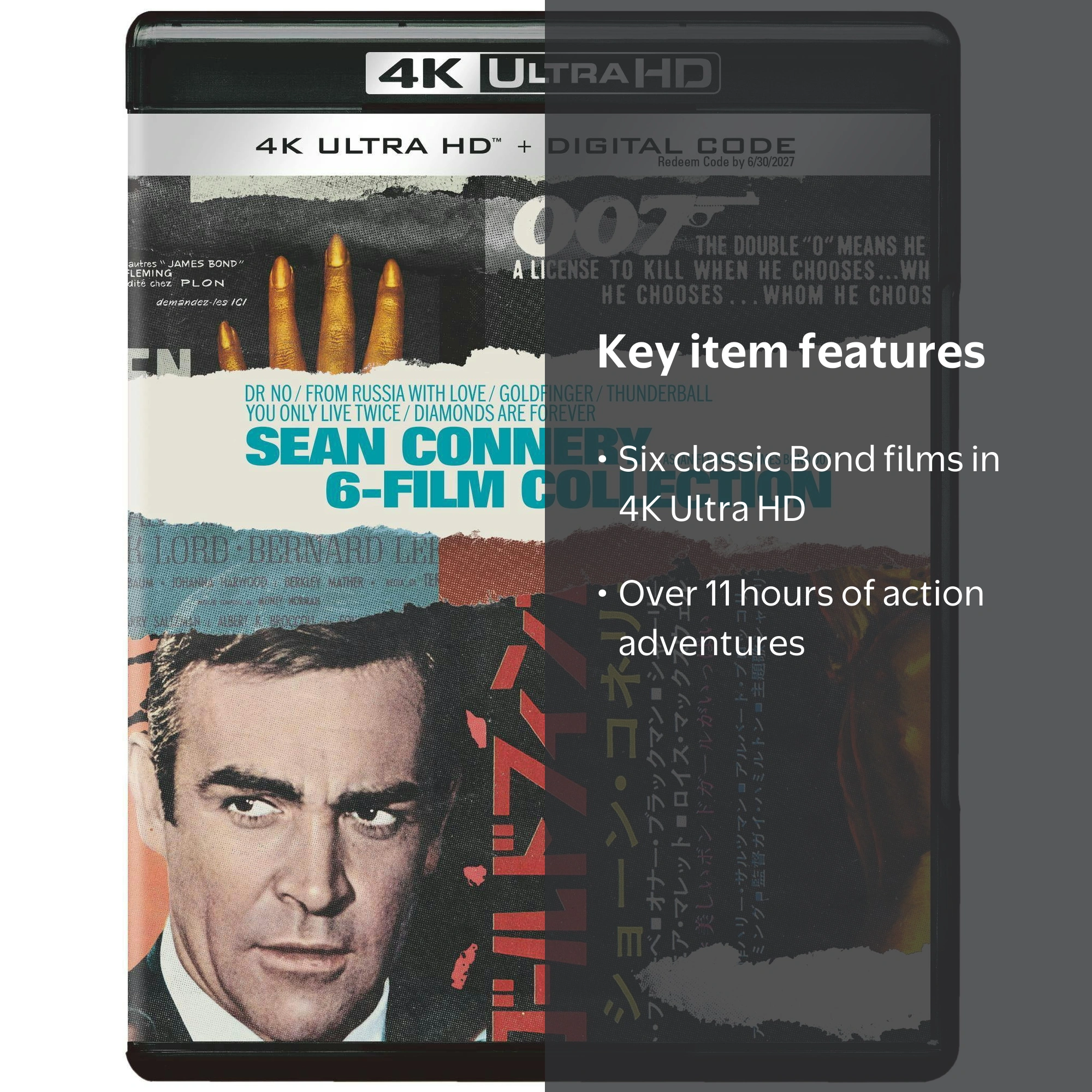 James Bond Sean Connery 6-Film Collection (4K Ultra HD) [UHD