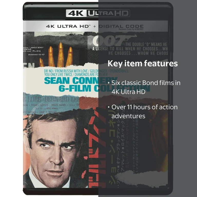 MGM, James Bond Sean Connery 6-Film Collection, UHD, 4K Ultra HD