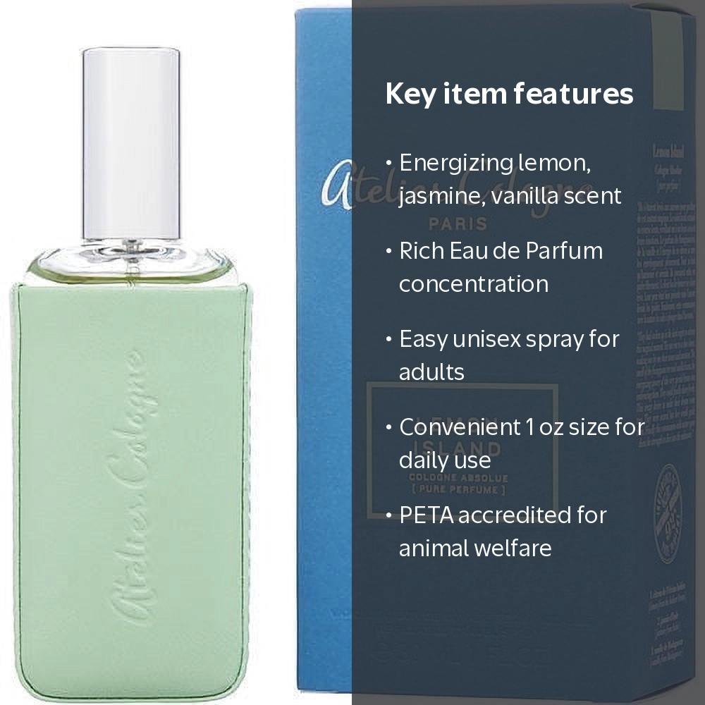 Atelier Cologne, Unisex Cologne Spray, 1 oz, Citrusy Fragrance
