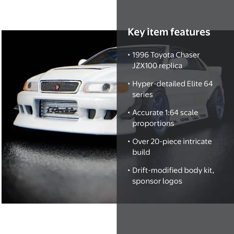 Hot Wheels HWC Elite 64 Series 1996 Toyota Chaser JZX100: 1:64 Hot Wheels HWC Elite 64 Series 1996 Toyota Chaser JZX100: 1:64