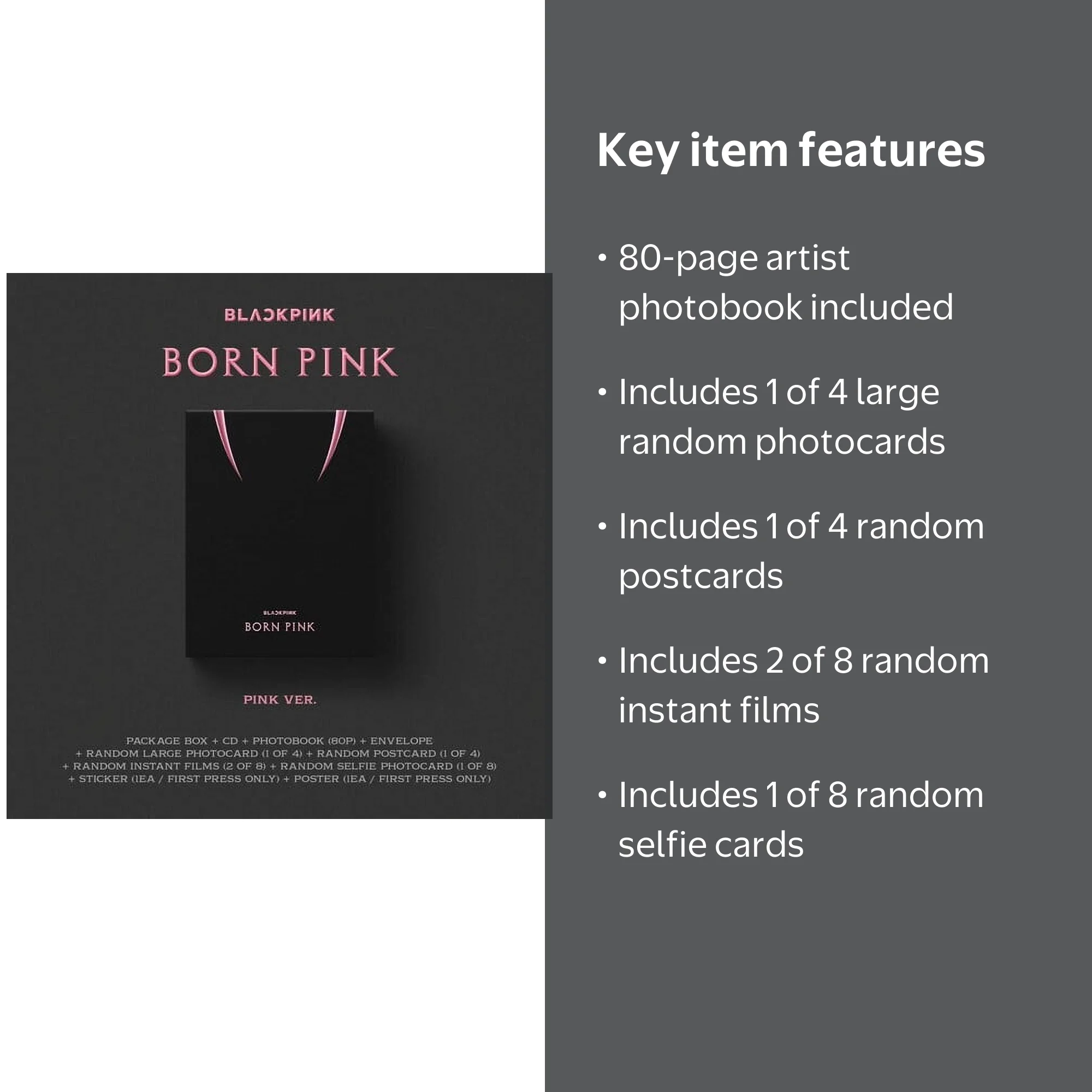 Blackpink - BORN PINK Standard CD Boxset Version A / PINK: KPOP