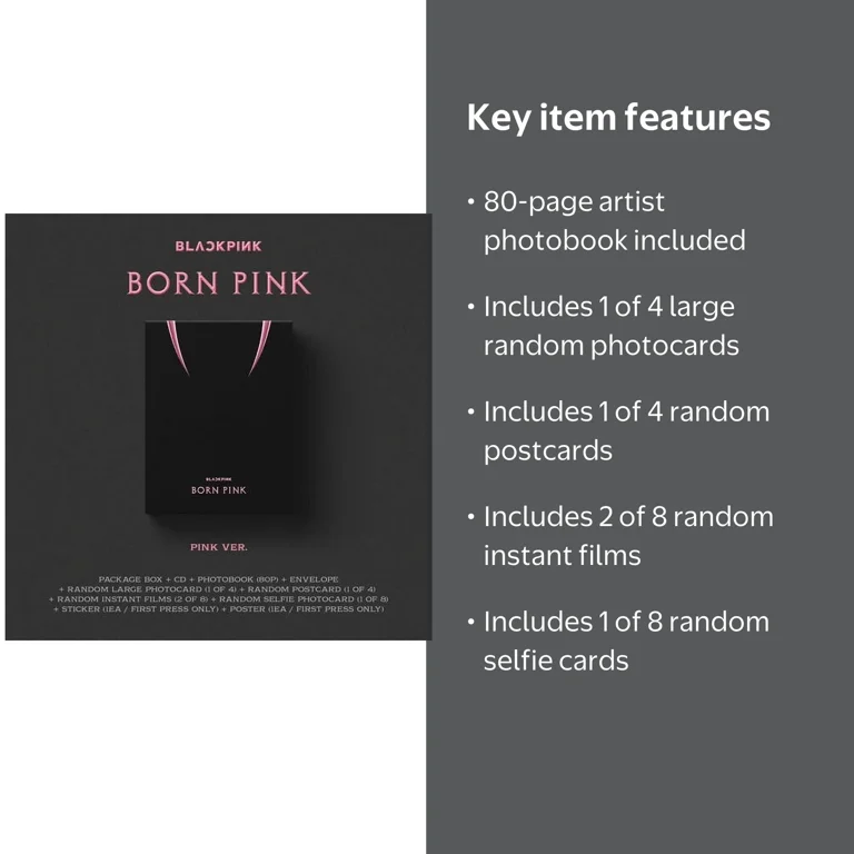 Blackpink - BORN PINK Standard CD Boxset Version A / PINK: KPOP