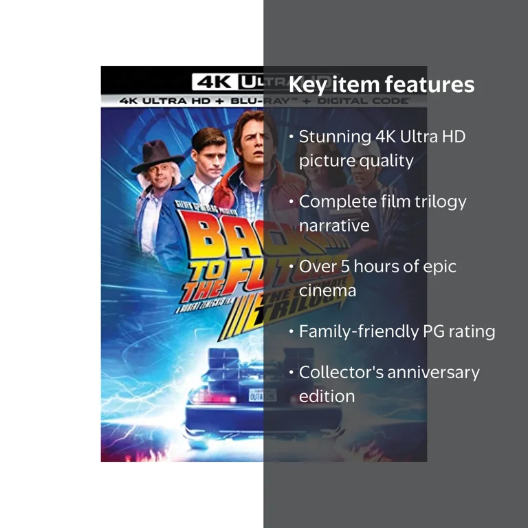 Back to the Future: Ultimate Trilogy Blu-ray Movies Collection, 4K