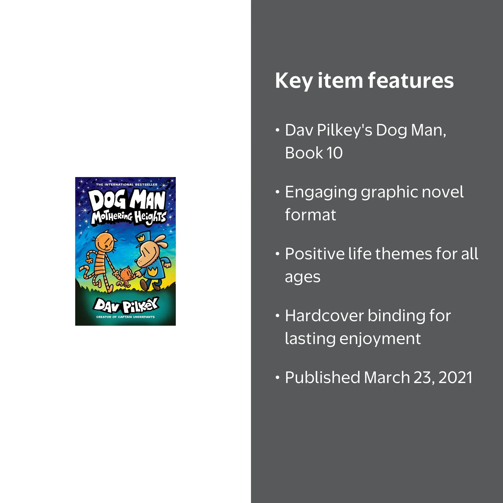 Dav Pilkey, Dog Man: Mothering Heights, #10, Graphic Novel