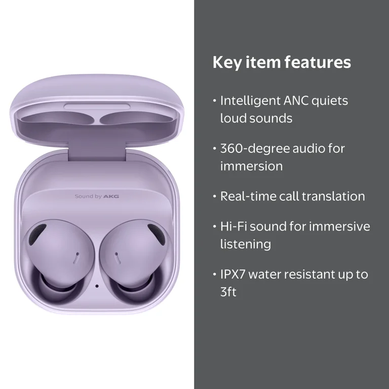 Samsung Galaxy Buds2 Pro Bluetooth Earbuds, True Wireless