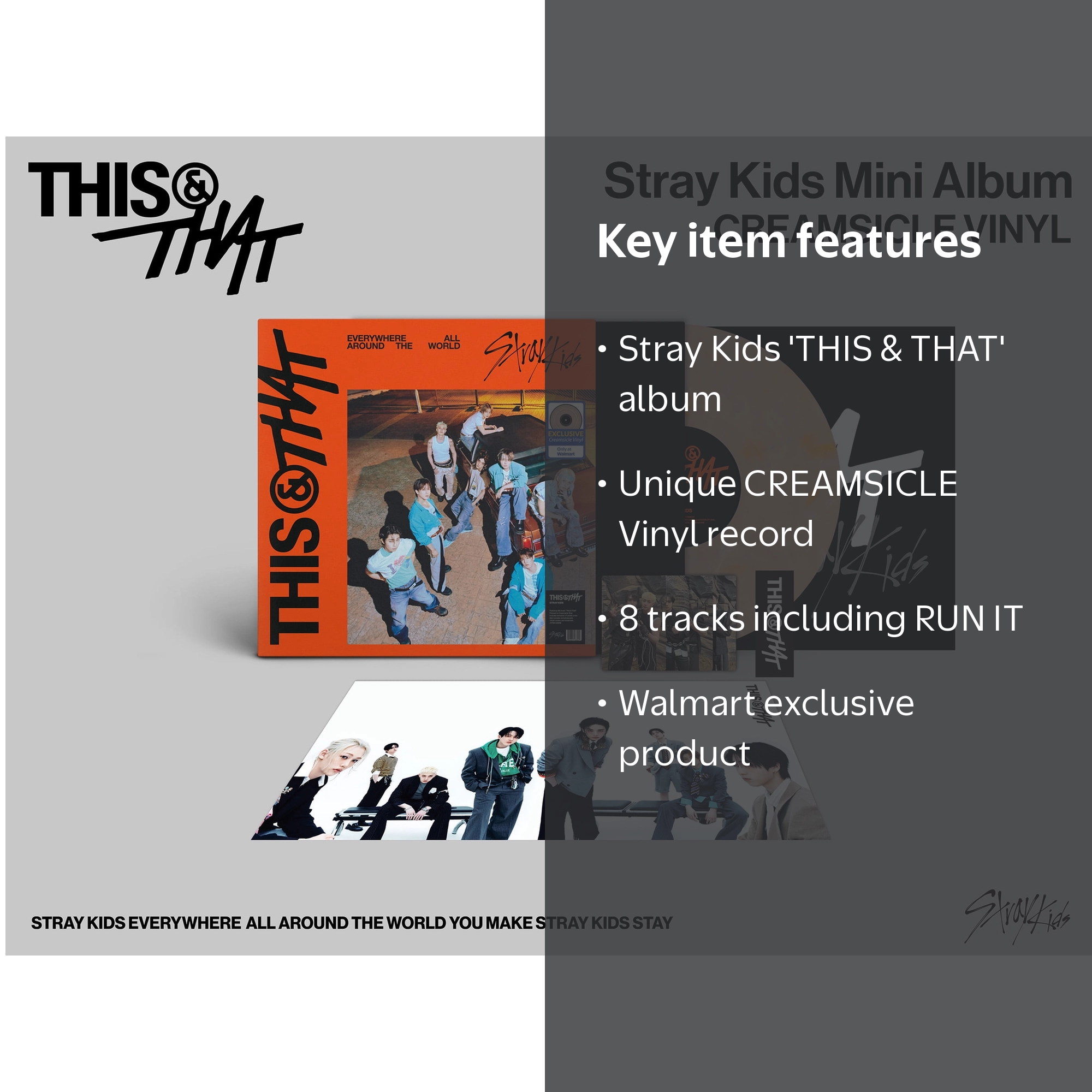 Stray Kids - THIS & THAT (Walmart Exclusive) - CREAMSICLE Vinyl