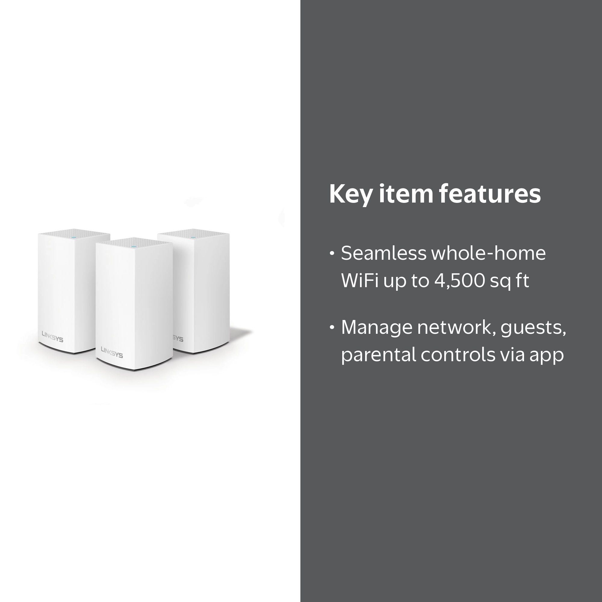 Linksys Velop AC1200 Dual Band Intelligent Mesh WiFi System