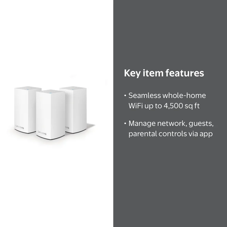 Linksys Velop AC1200 Dual Band Intelligent Mesh WiFi System