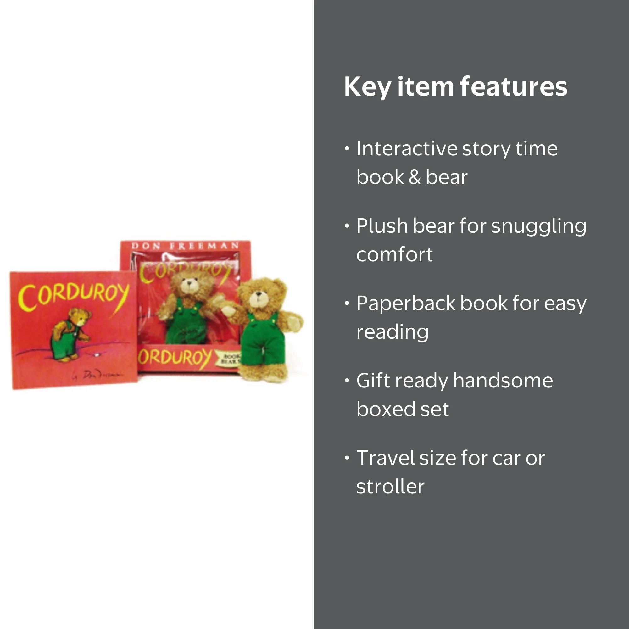 Corduroy: Corduroy Book and Bear (Paperback) - Walmart.com
