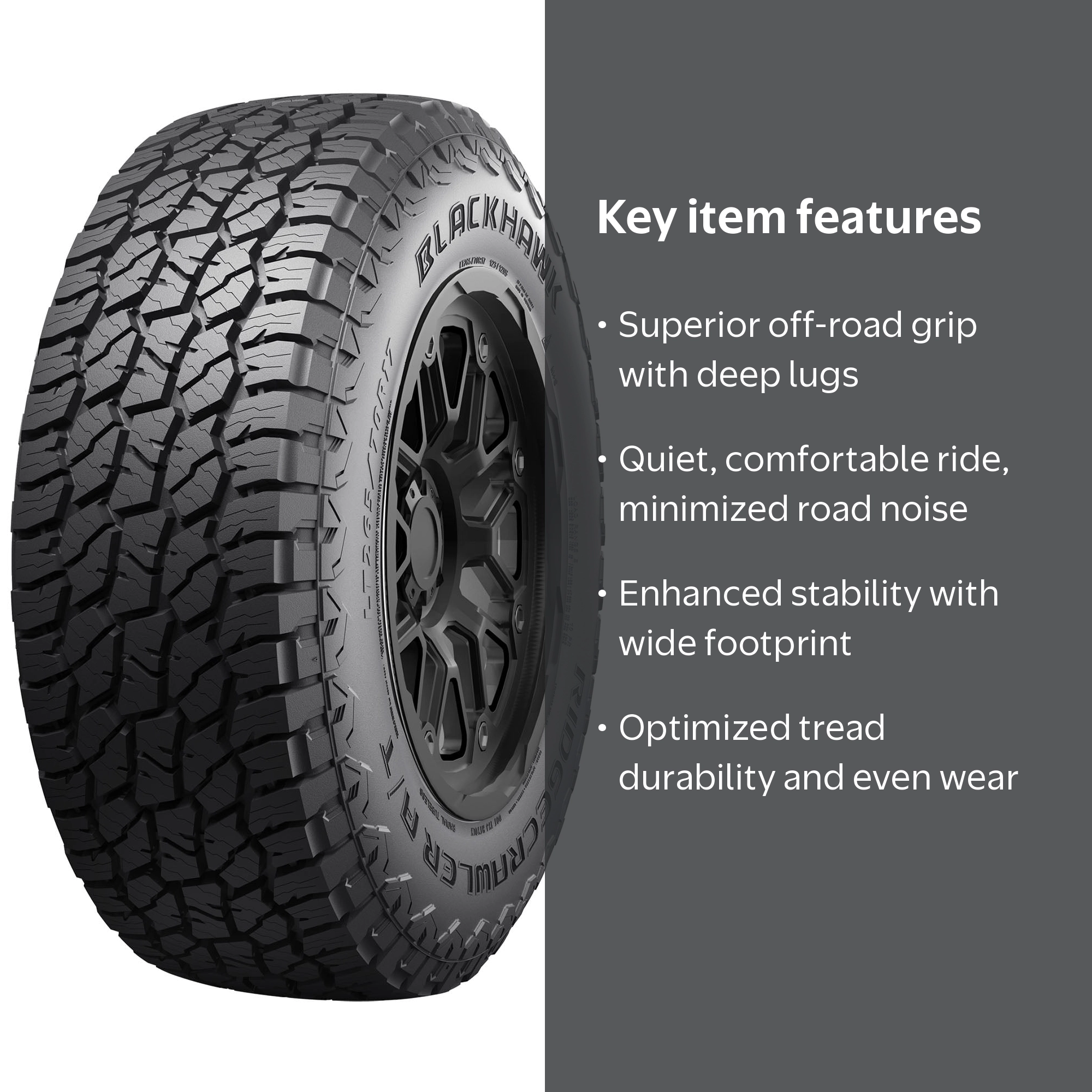 BlackHawk Ridgecrawler A/T All Terrain 275/60R20 115T Light Truck