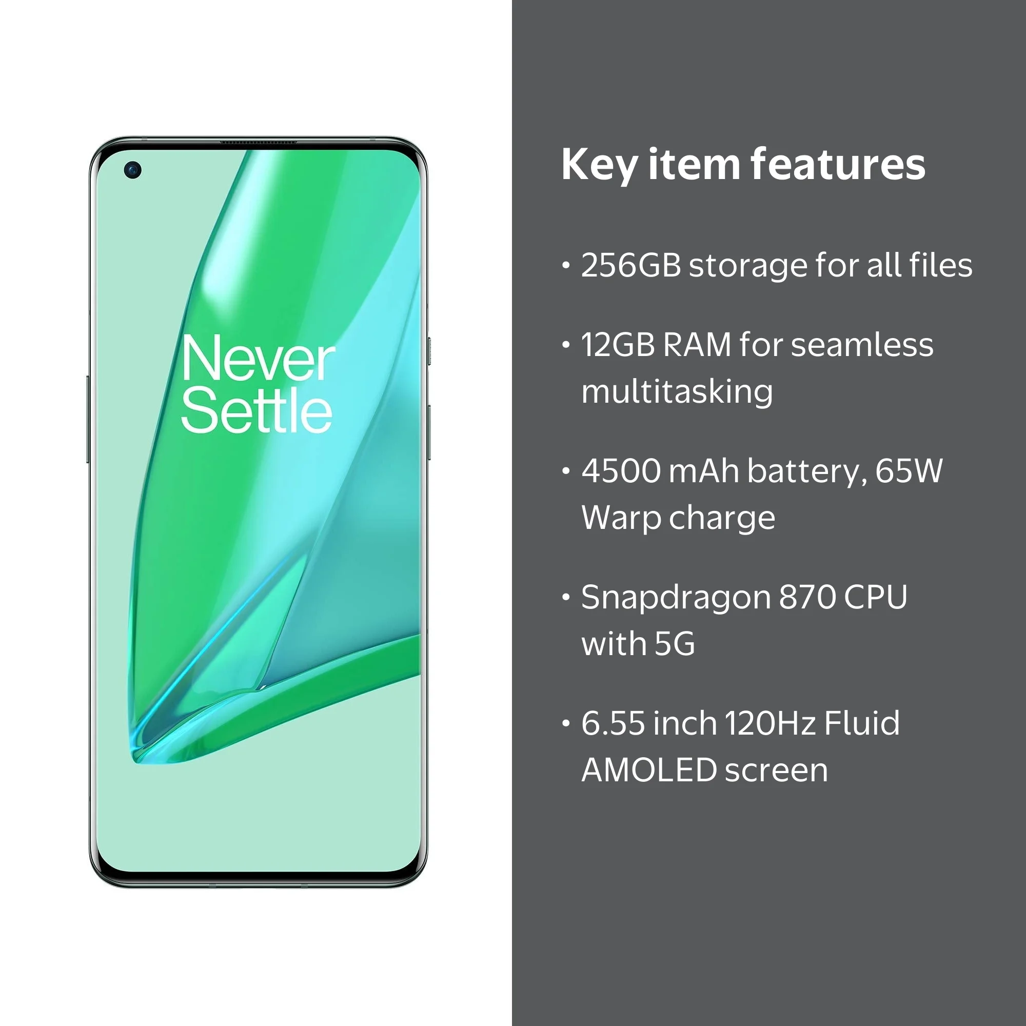 OnePlus 9R 256GB 5G LE2100 12GB RAM 48MP Quad Cameras GSM Factory