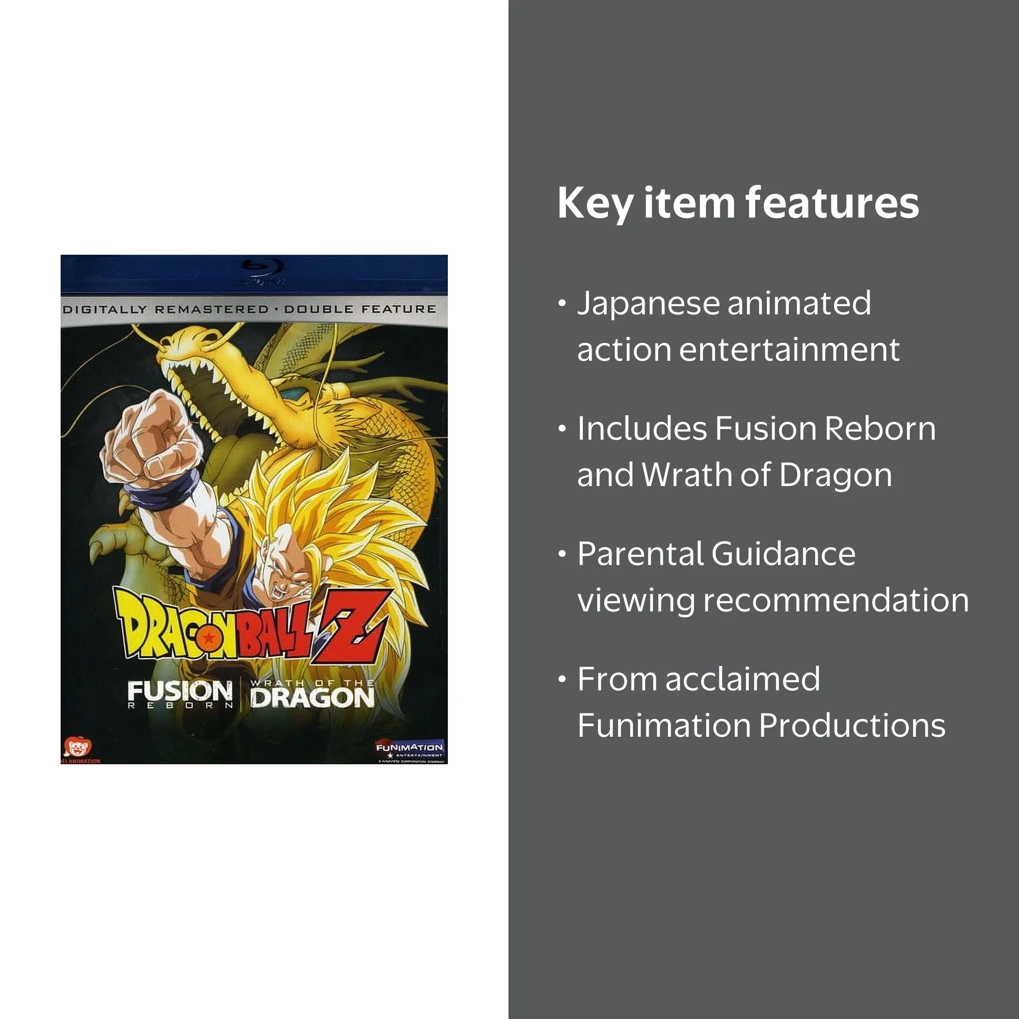 Dragon Ball Z: Fusion Reborn / Wrath of Dragon PG Blu-ray