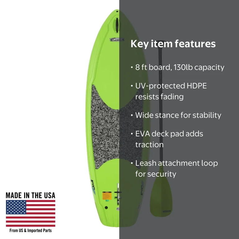Lifetime Hooligan 8 ft Youth Stand-Up Paddle Board with Paddle