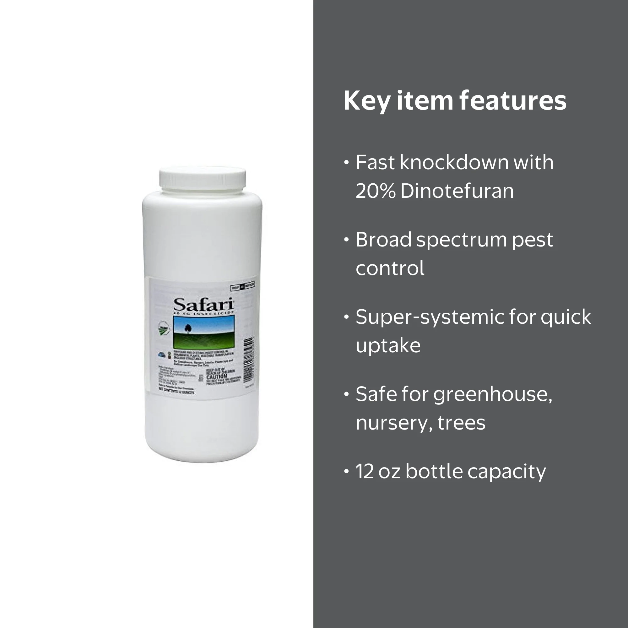 Valent Safari 20SG 20% Dinotefuran Insecticide 12 oz - Walmart.com