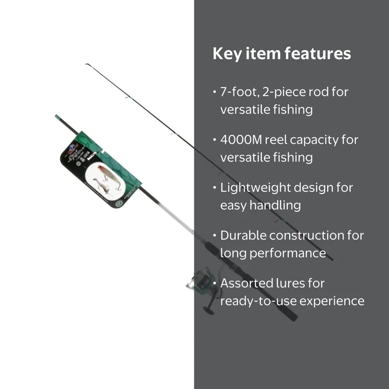 Tsunami SeaTech 7'0' Spinning Fishing Rod & Reel Combo 2-Piece Rod