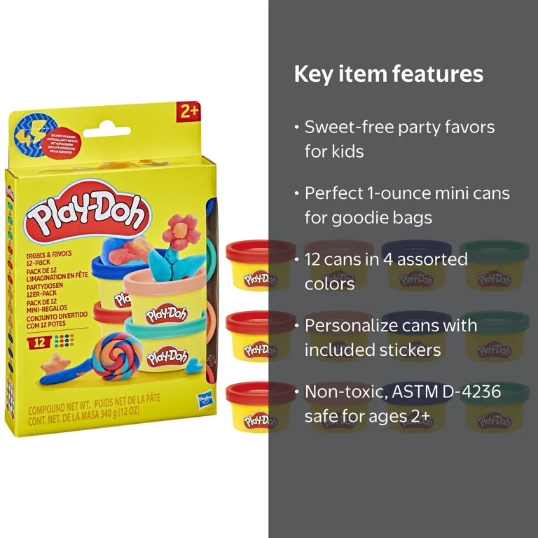 Play-Doh, 12 Pack Treats & Favors, Model Not Specified - Walmart.com