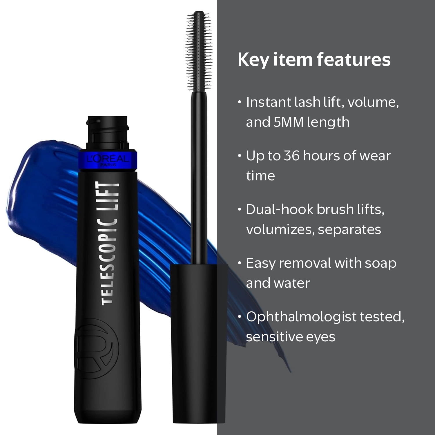 L'Oréal Paris, Telescopic Lift Mascara, 0.33 fl oz, Blue - Walmart.com