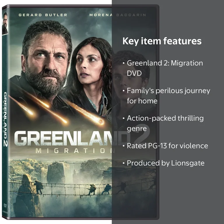 Lionsgate, DVD, Greenland 2 Migration, Action Rated PG-13