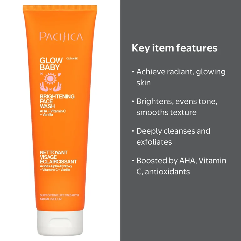 Pacifica, Brightening Face Wash, 5 fl oz, All Skin Types - Walmart.com