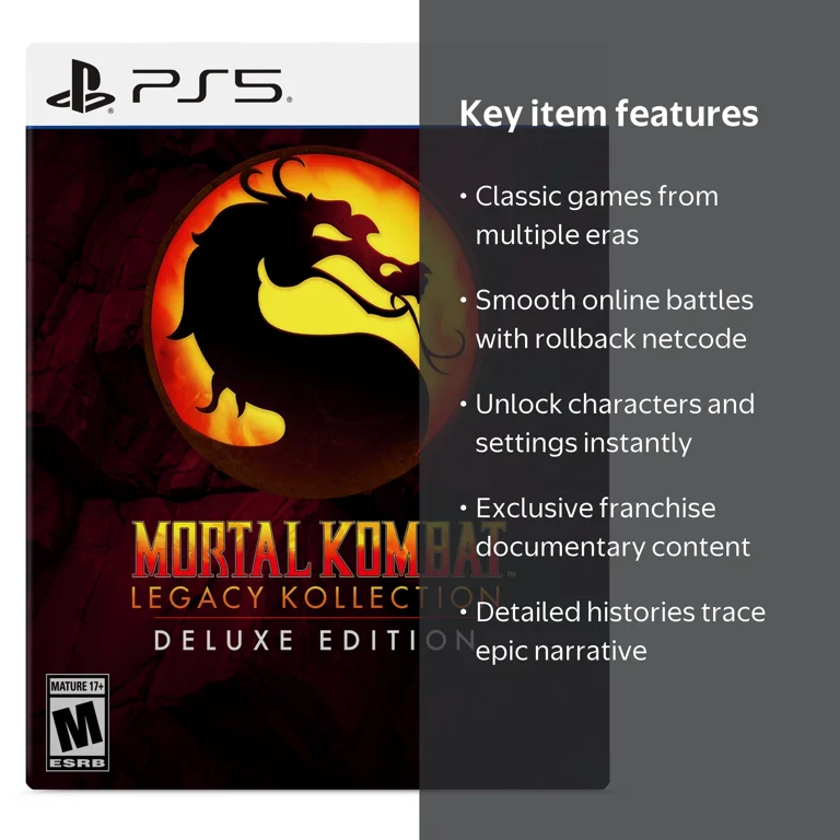 Atari, Mortal Kombat Legacy Kollection Deluxe Edition, PlayStation