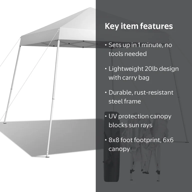 Ktaxon 8'x8' Pop Up Wedding Tent, Outdoor Patio Gazebo Canopy