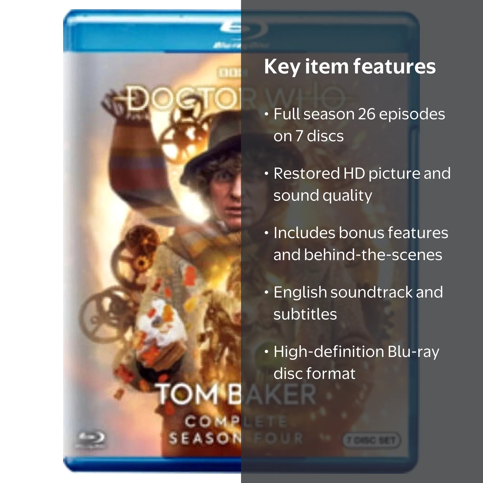 BBC, Doctor Who Blu-ray, Complete Season Four, 26 episodes